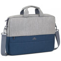 SACOCHE RIVACASE POUR PC PORTABLE 15.6" - GRIS & BLEU 7532