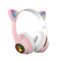 CASQUE BLUETOOTH CAT EAR LED - ROSE