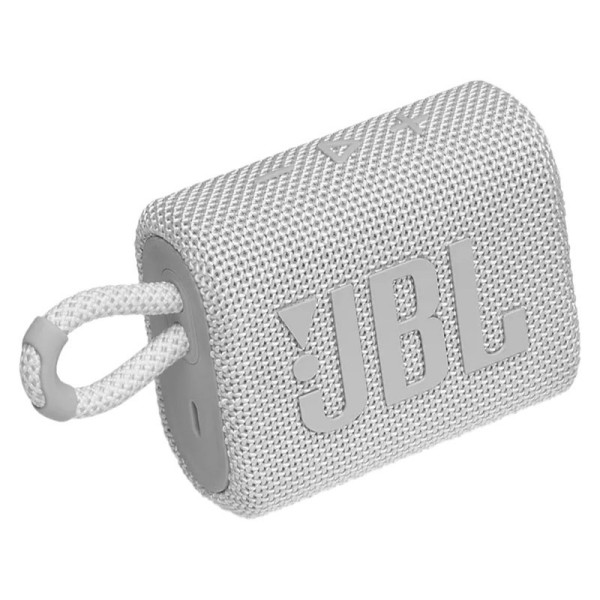 HAUT PARLEUR PORTABLE BLUETOOTH JBL GO 3 SQUAD ÉTANCHE - BLANC